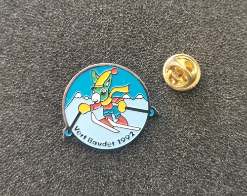 Pin vert baudet âne - vert, ski