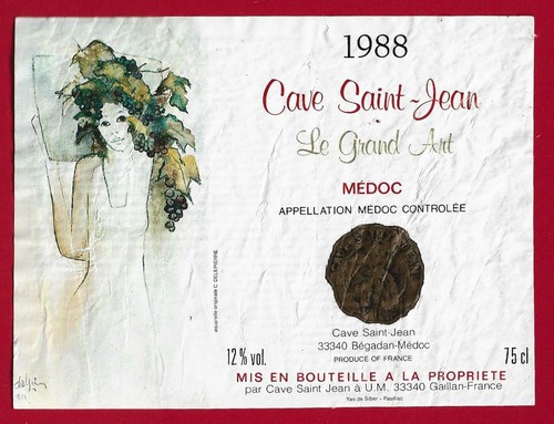 Etiquette label bordeaux - 77/72,