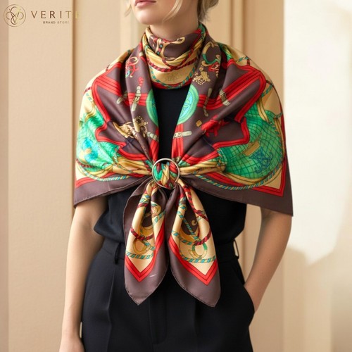 Rare vintage foulard soie - vintage,