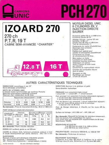 Camions unic pch 270 - camions, /