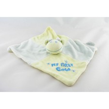 Doudou plat vache bleu vert My