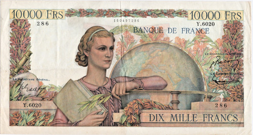 France 10000 francs genie - france,