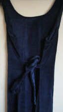 ROBE VELOURS bleue longue COULEUR NATURE sans manches