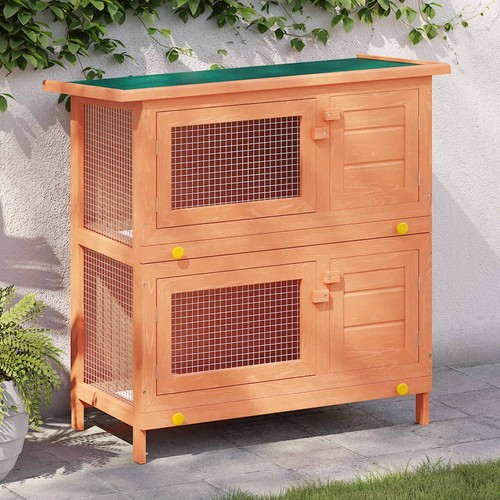 Vidaxl cage lapin - lapin, d'extérieur