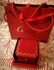 Cartier coffret à bijoux 8/7/2  cm Ruban et sac shopping neuf et Authentique