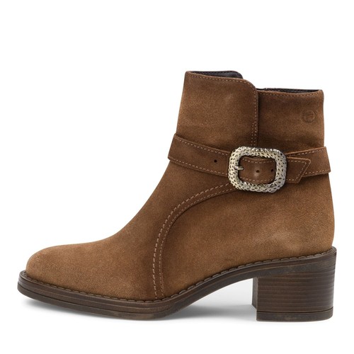 Bottines femme cuir suédé - en,