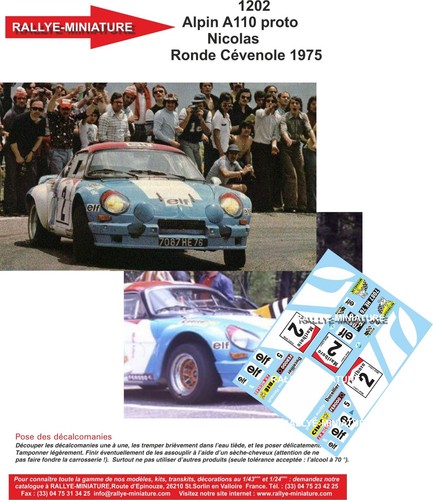 Decals ref 1202 alpine - ref,