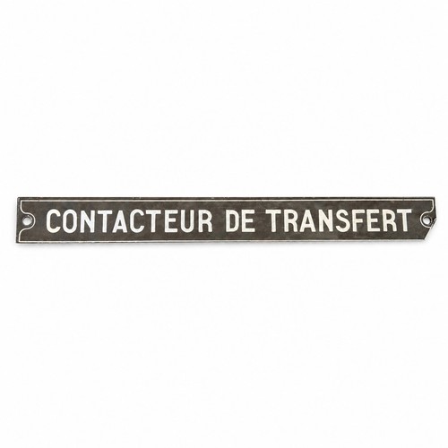 Plaque bandeau c f - plaque,
