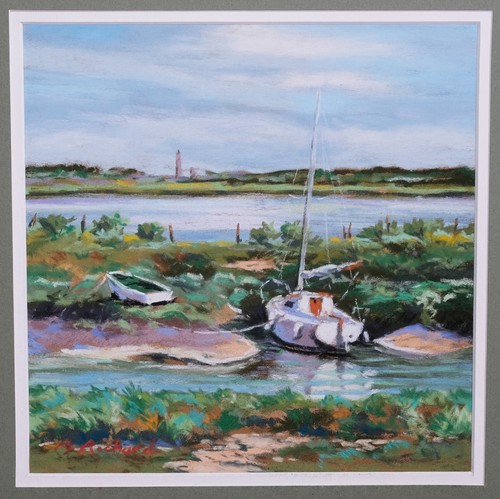 Pastel paysage île ré - Île, de