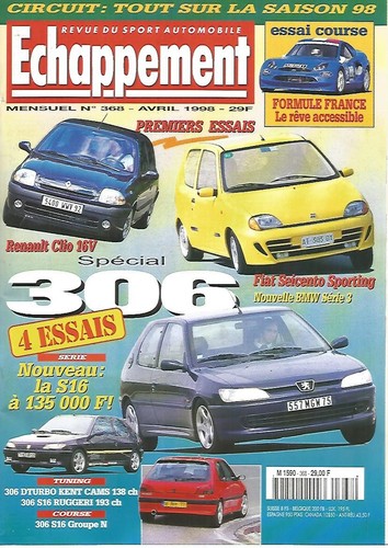 Echappement 368 formule - n°368,