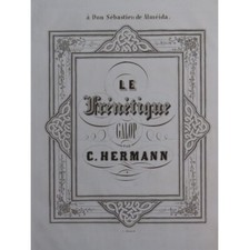HERMANN C. Le Frénétique Galop Piano XIXe siècle
