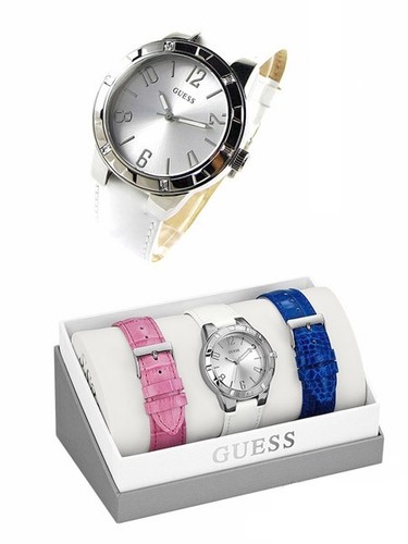 New guess white pink blue - new,