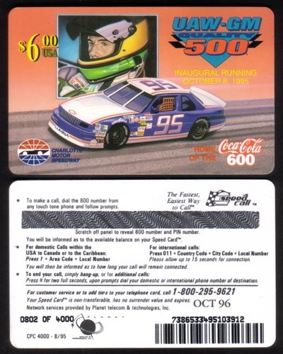 Uaw 500 inaugural - $,