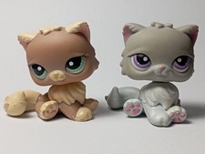 LPS LITTLEST PETSHOP PET SHOP HASBRO - #1063 & 251 chat Persian Kitty Cat persan
