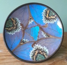 Coupelle vide poche en fer forgé et aile de papillon Art Deco 1930