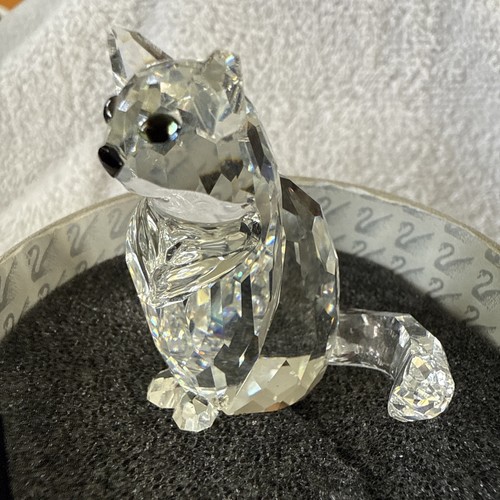 Swarovski crystal sitting cat - swarovski,