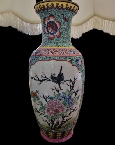 Lampe électrique sur vase - Électrique,