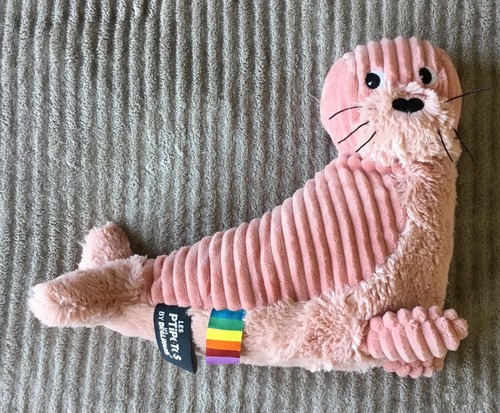 Peluche doudou phoque rose - peluche,