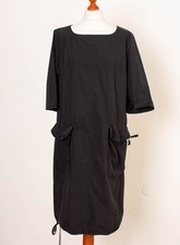 Robe noire manches 3/4 ANNETTE