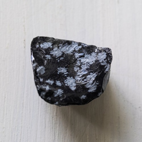 Obsidienne flocon neige ou - flocon,