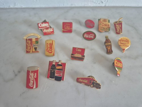Lot pins coca cola autour - 15,
