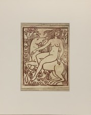 Tableau ancien 2 estampes originales Andre Deluol (1909-2003)