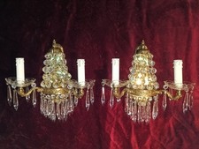 Paire D'appliques a Pampilles