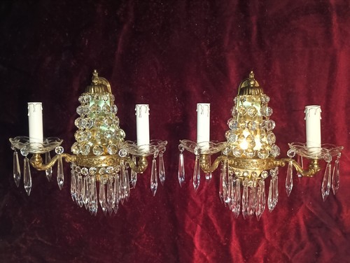 Paire appliques pampilles - d'appliques, a