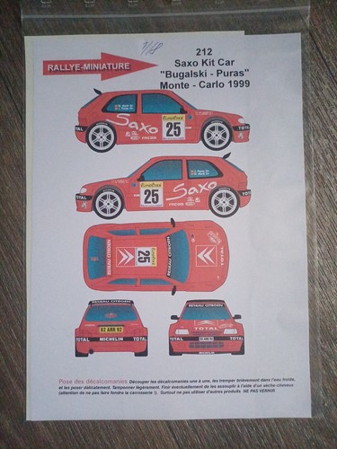 Decals ref 212 - 212, kit