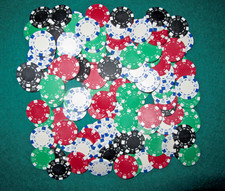Lot de 149 jetons de Poker