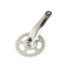 Pedalier bmx/city/freestyle/dirt jump 33 dts alu argent 170 mm