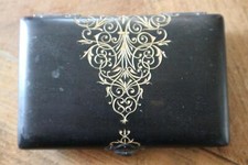 ancien carnet de bal en bois