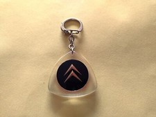 ANCIEN PORTE CLÉ CHEVRONS OR CITROËN GARAGE DU VAR 83 SAINTE MAXIME 2CV ID DS HY