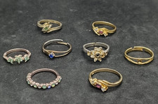 Lot de 8 bagues bijoux vintage