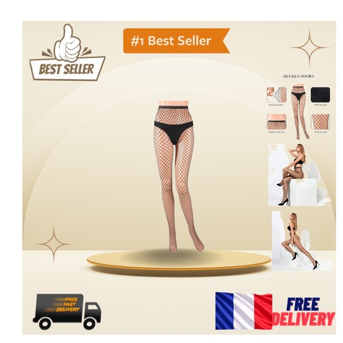Collants résille noire - collants,