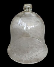 Ancienne Grande Cloche À Melon Maraicher Verre Soufflé /Jardin Extérieur Ancien