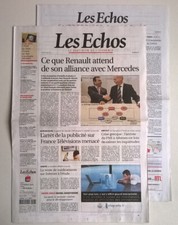 LES ECHOS N°20 652 du 08/04/2010 - Alliance Renault-Mercedes / Tempête Xynthia