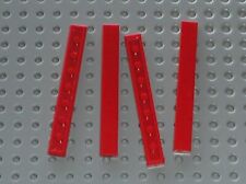 4 x LEGO Red tile ref 4162 Set