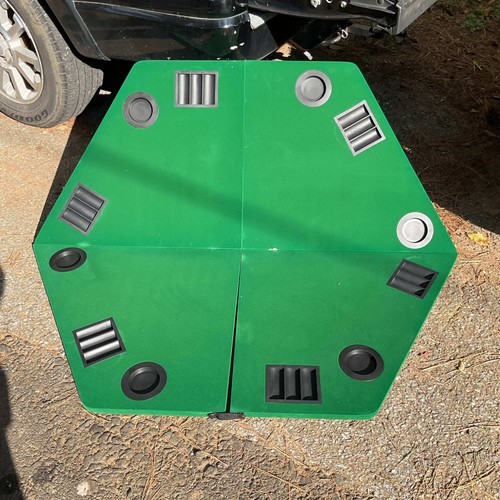 Folding poker table top with - poker,