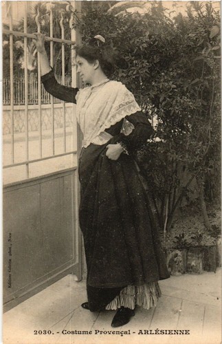 Cpa costume provencale - provencale,
