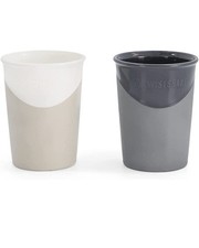x2 Gobelets/Tasses d’apprentissage Twistshake – Gris/Blanc et Noir – 170 ml