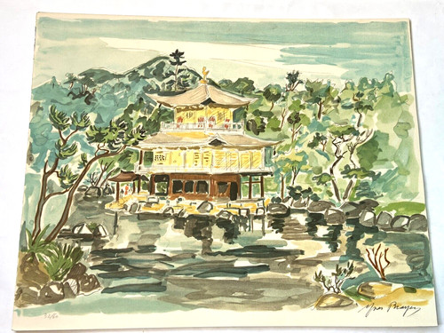 Rare lithographie yves brayer - yves,