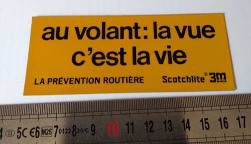 Ancien autocollant prevention - ancien,