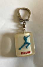 Porte Clef JO Jeux Olympiques  Grenoble 1968 figure- Total- vintage- Keychain-Li