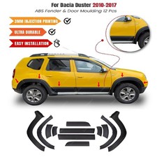 élargisseurs d'ailes et moulures de porte ABS 12 pcs For DACIA DUSTER 2010-2017
