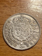 Jeton argent Louis XIV ordinaire guerres 1658 Louvre devise royale Fra. médaille