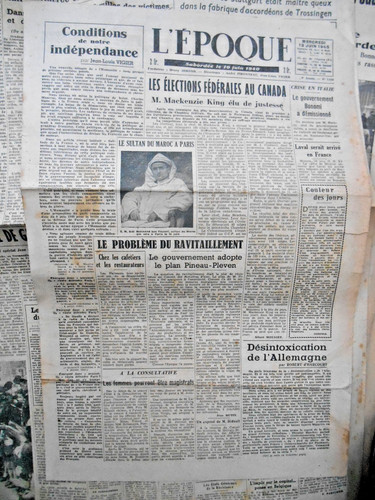 Journal ancien époque 13 - ancien,