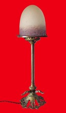 Lampe Schneider bronze et pate de verre - 1930