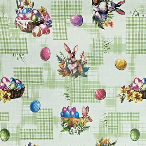 Nappe toile cirée pâques - nappe,