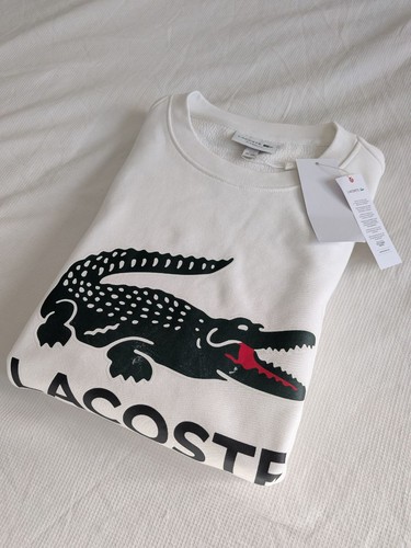 Sweatshirt lacoste blanc - sweatshirt,